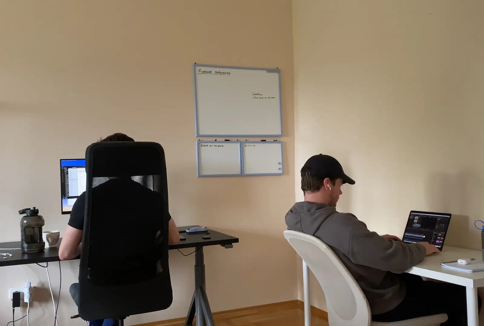 David and Felix working